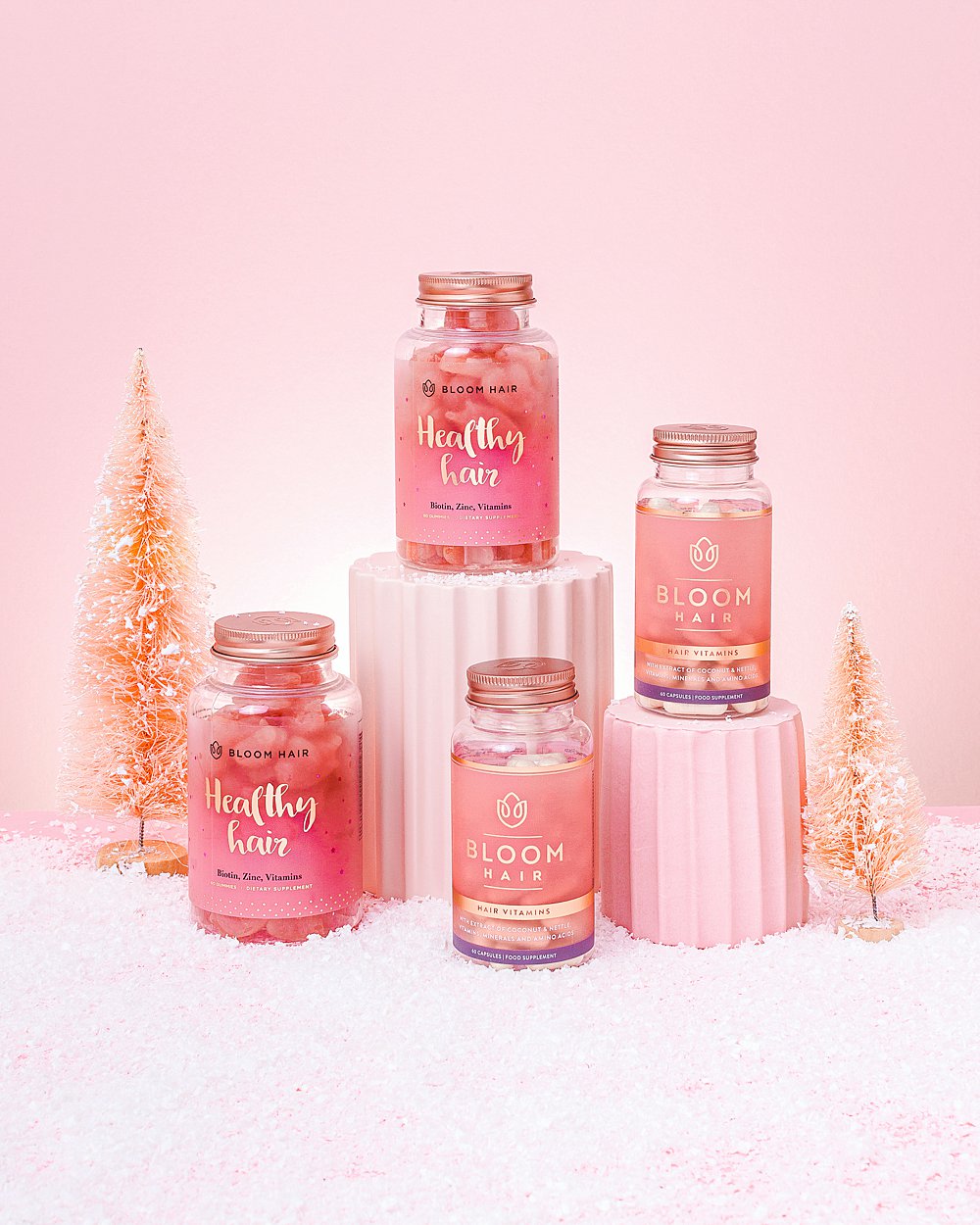 Bloom Hair: festive content creation in pink for a vitamin brand - HIYA MARIANNE Bloom Hair: festive content creation in pink for a vitamin brand - HIYA MARIANNE